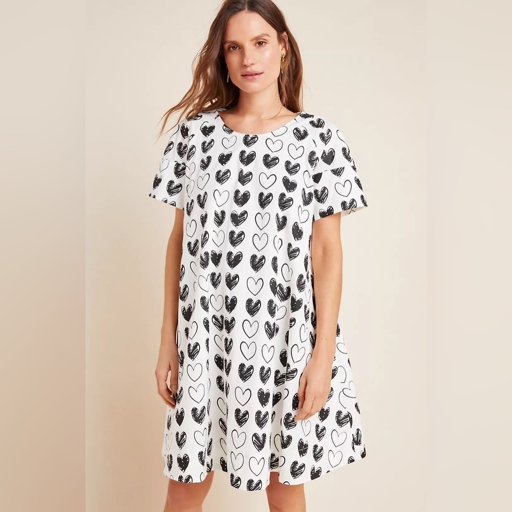 Anthropologie Porridge Sweetheart A-Line mini Dress - XS